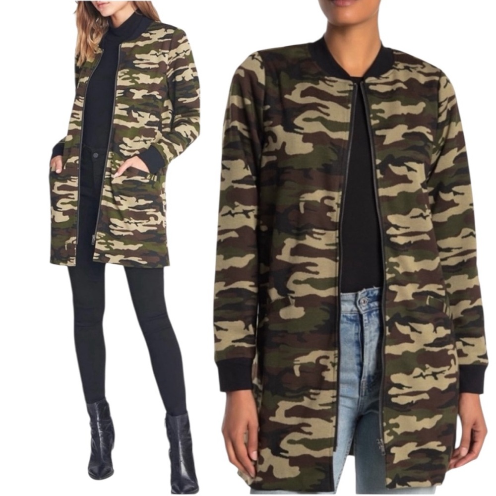 Sanctuary “City Topper” Camouflage Longline Jacket NWT (G-1)
